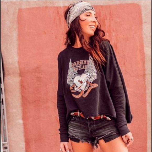 Spell Sweaters - Dancing Outlaw Organic Sloppy Joe Sweater Spell Designs XS Cotton Tee